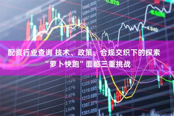 配资行业查询 技术、政策、合规交织下的探索   “萝卜快跑”面临三重挑战
