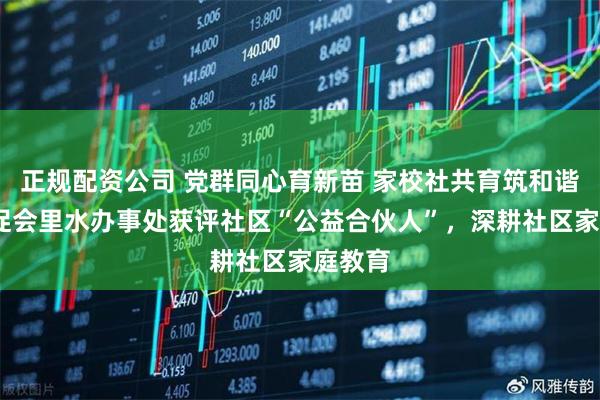 正规配资公司 党群同心育新苗 家校社共育筑和谐——家促会里水办事处获评社区“公益合伙人”，深耕社区家庭教育
